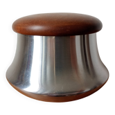 sugar bowl Remy Letang stainless steel and exotic wood