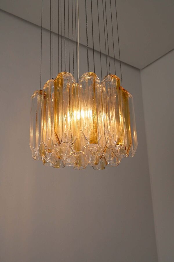 Lustre en verre de Murano ''Quadrifoglio'' par VeArt, années 1970