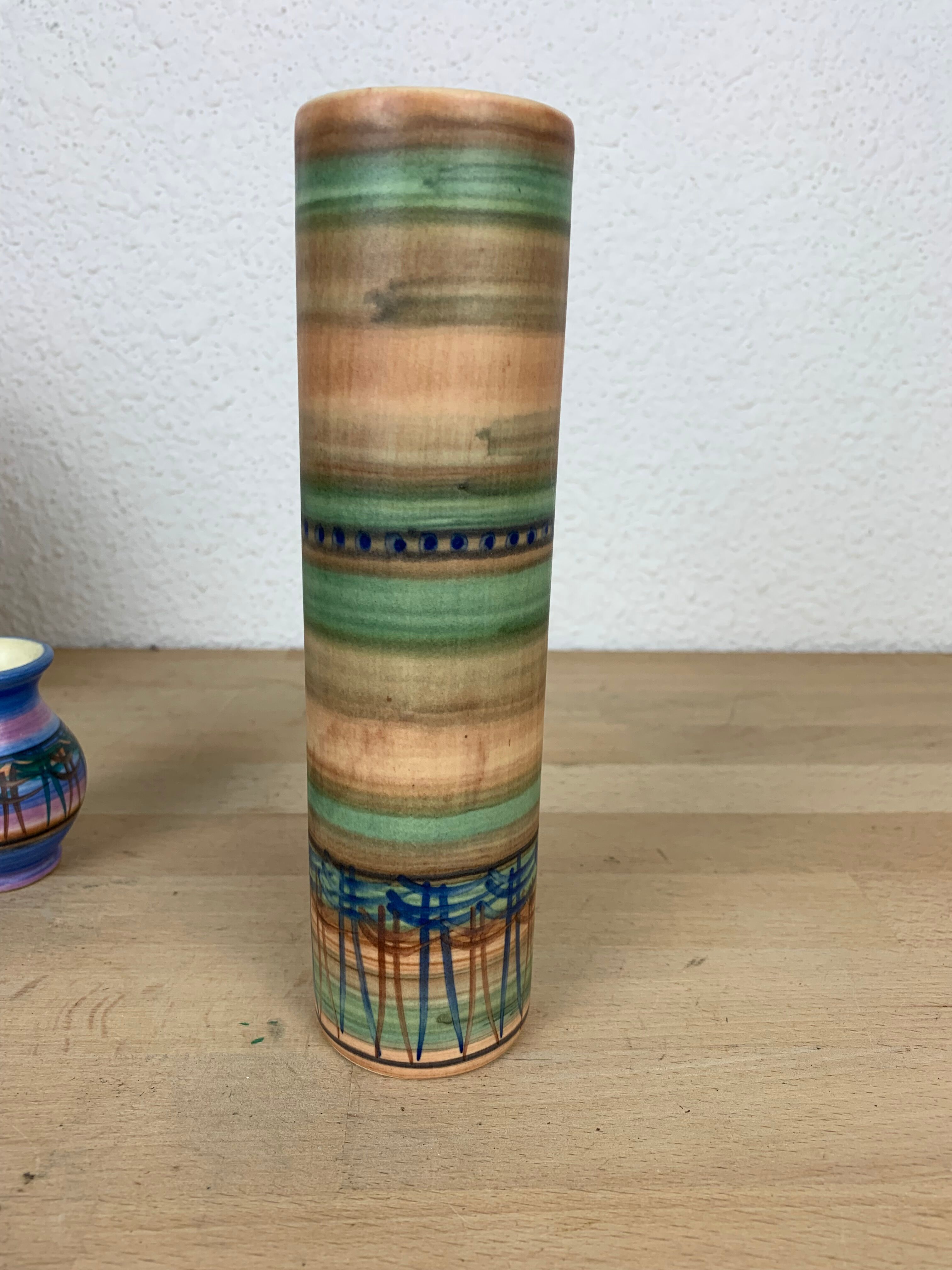 Trio vases Louis Bacculini and Michel Gorgeon, ceramics Vallauris 60s