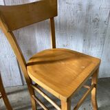 Set of 4 mismatched bistro chairs