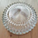 WMF presentation bowl in crystal, silver rim.