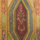 Rustic Farmhouse Antique Original Folk Art Painted Bridal Cabinet