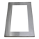 Grand miroir acier années 70