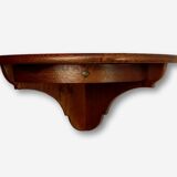 Rustic corner shelf one wooden drawer