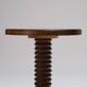 Art deco oak pedestal table, charles dudouyt, 1930s
