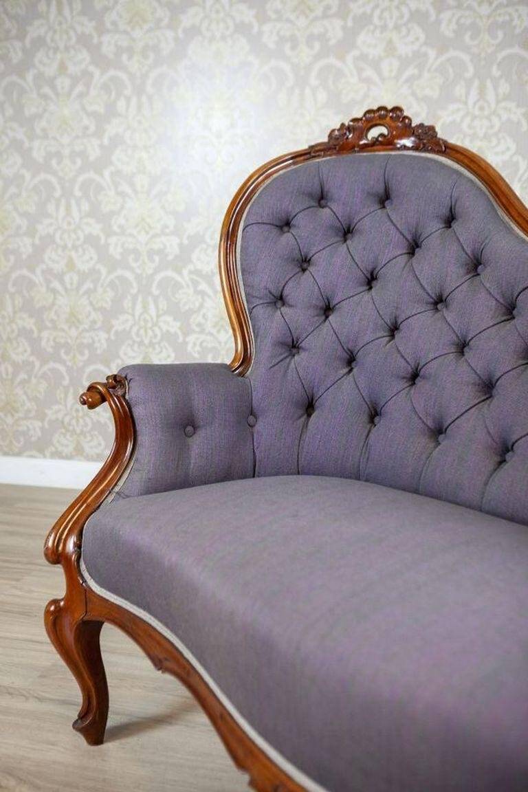 Rococo Revival Walnut Sofa, 1860