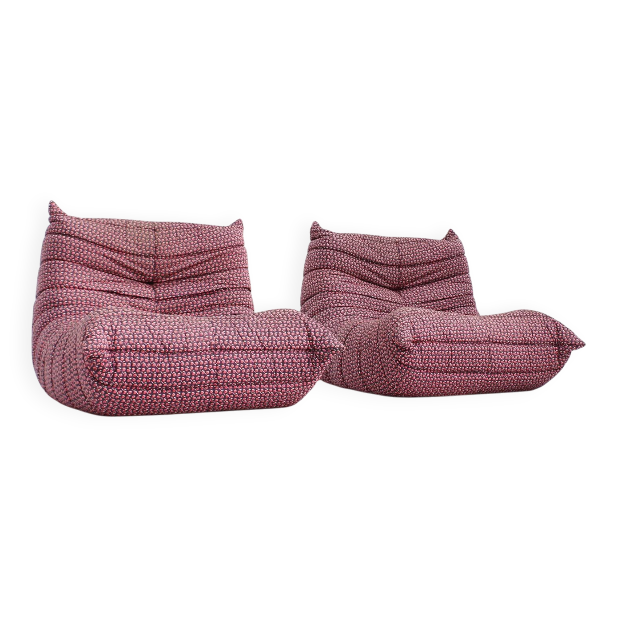 Set of vintage Togo armchairs by Michel Ducaroy for Ligne Roset, 1976