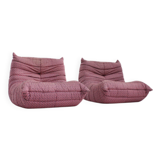 Set of vintage Togo armchairs by Michel Ducaroy for Ligne Roset, 1976