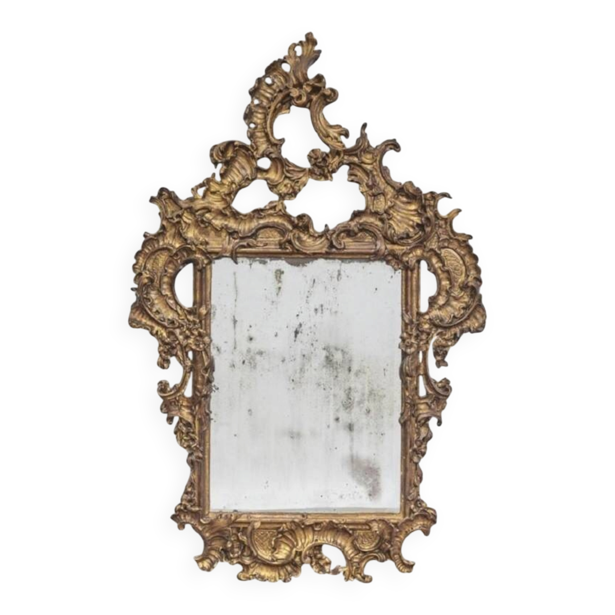 Antique Large Wall Mirror, Italy Late 19th Century