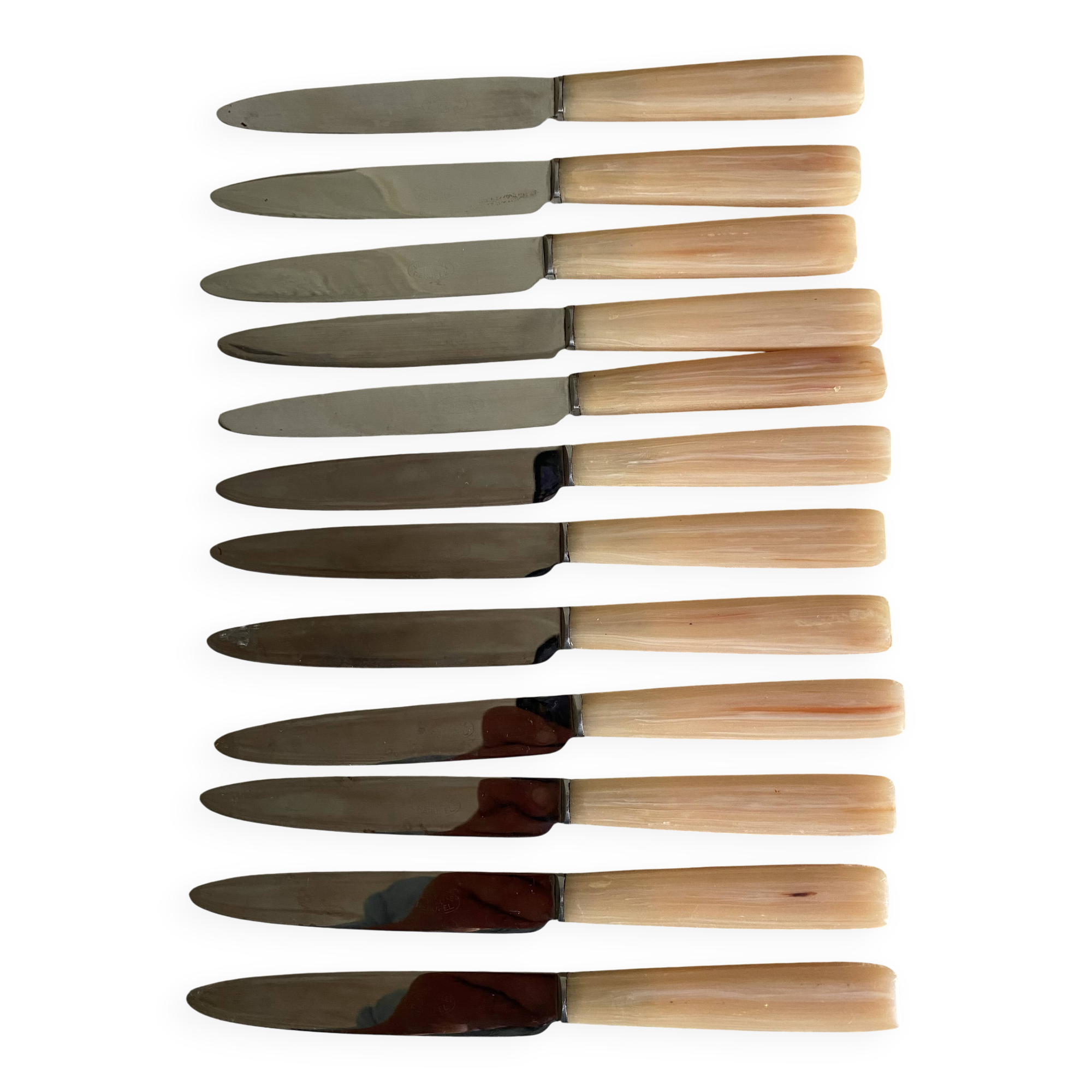 Vintage resin and stainless steel knives