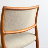 Chaise de salle à manger modèle 80 par Niels O. Møller en teck