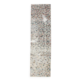 2x9 Vintage Multicolor Geometric Turkish Runner Rug, 75x266Cm