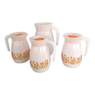 Set of Arcopal Shell jugs