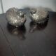 Silver-plated salt and pepper shakers