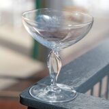 Crystal champagne coupes x5