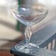 Crystal champagne coupes x5