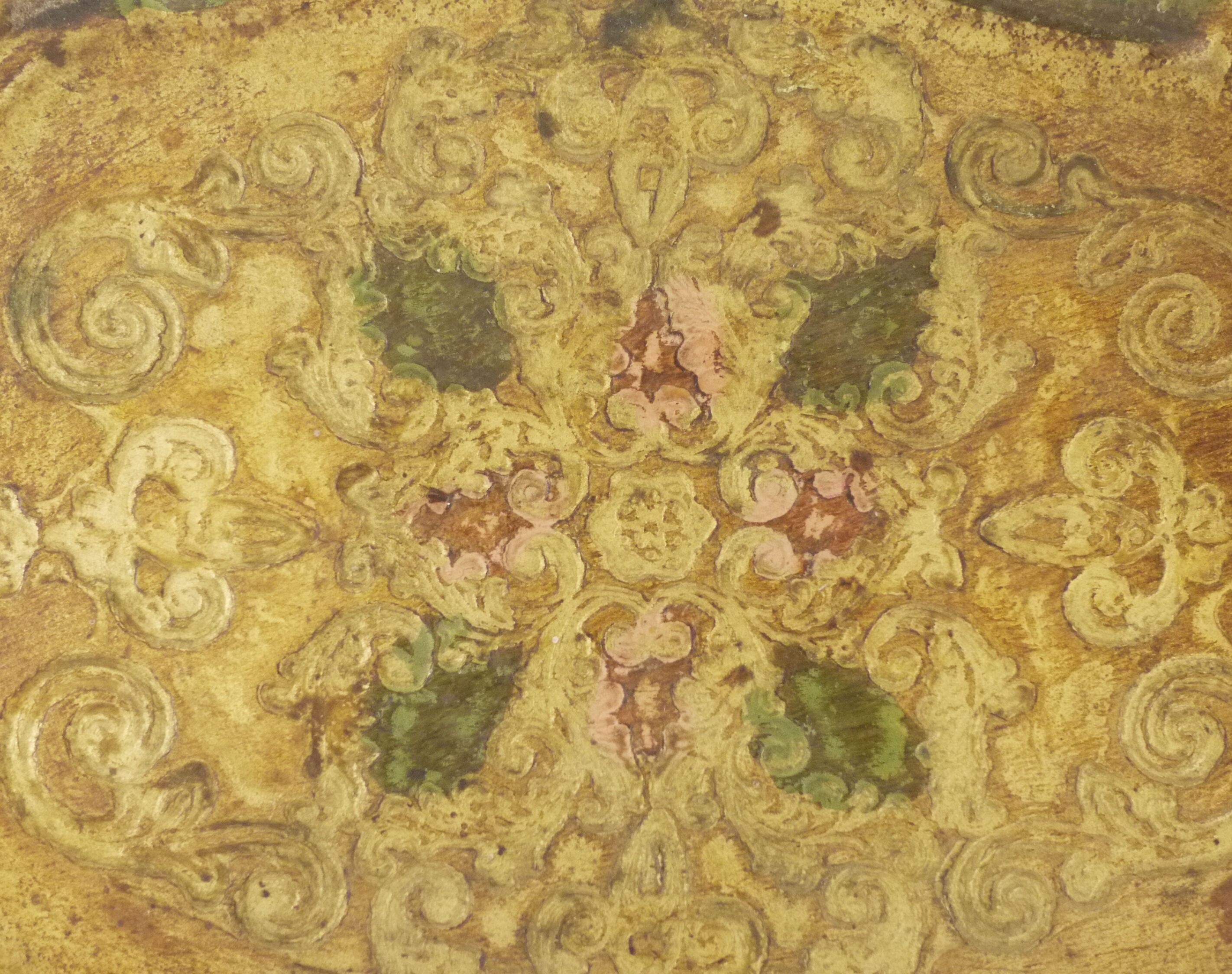 Hand-painted tray Florentine