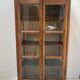 Pair of display cabinets in solid cherry wood from the 19th century.