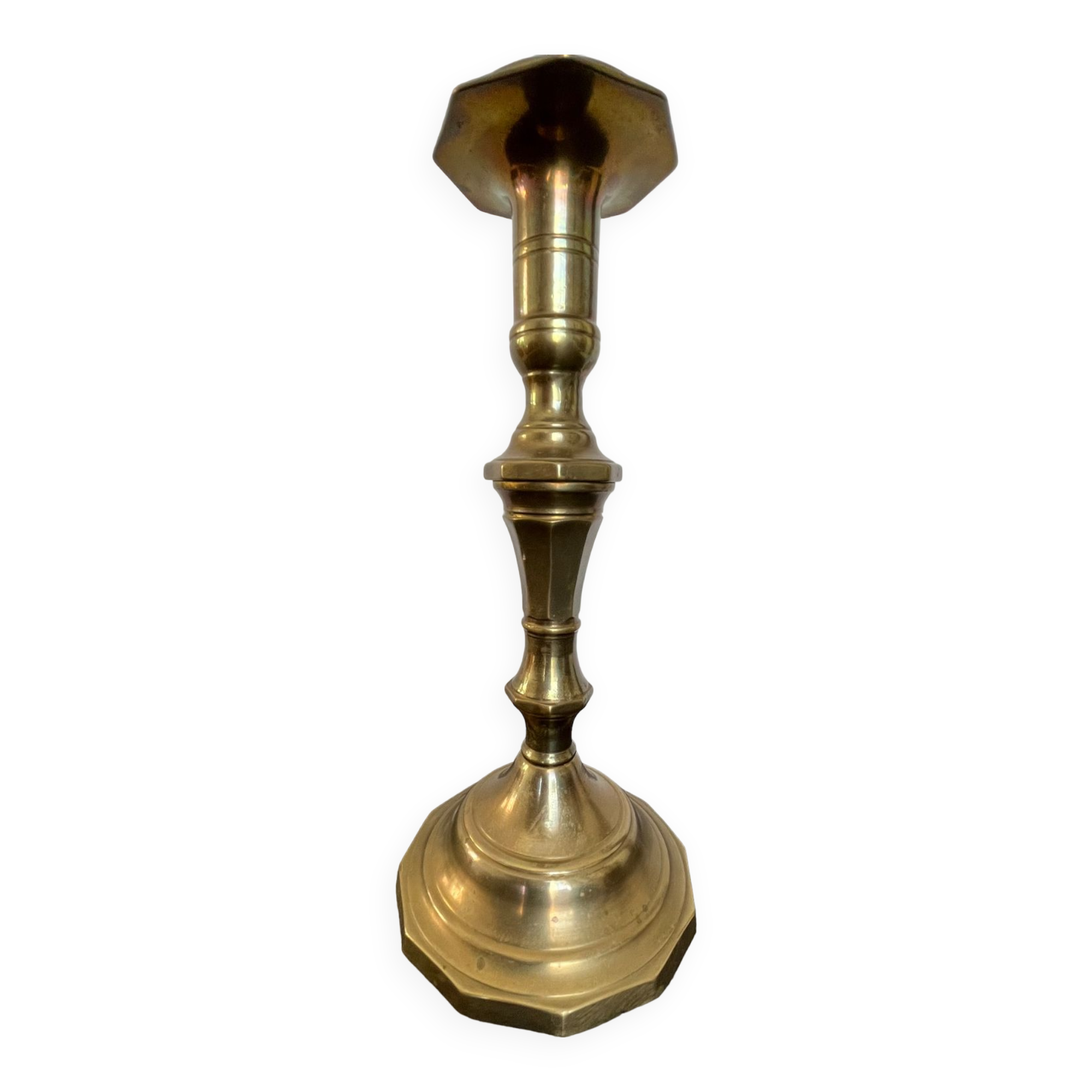 Old copper candle holder