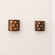 Pair of vintage wall sconces, hammered copper, France, 1970.