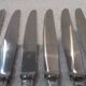 12 silver plated dessert knives by Christofle Vendome, 20.3cm