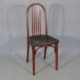 Set of 4 bistro chairs 1910/1930 curved wood, thonet, fischel etc