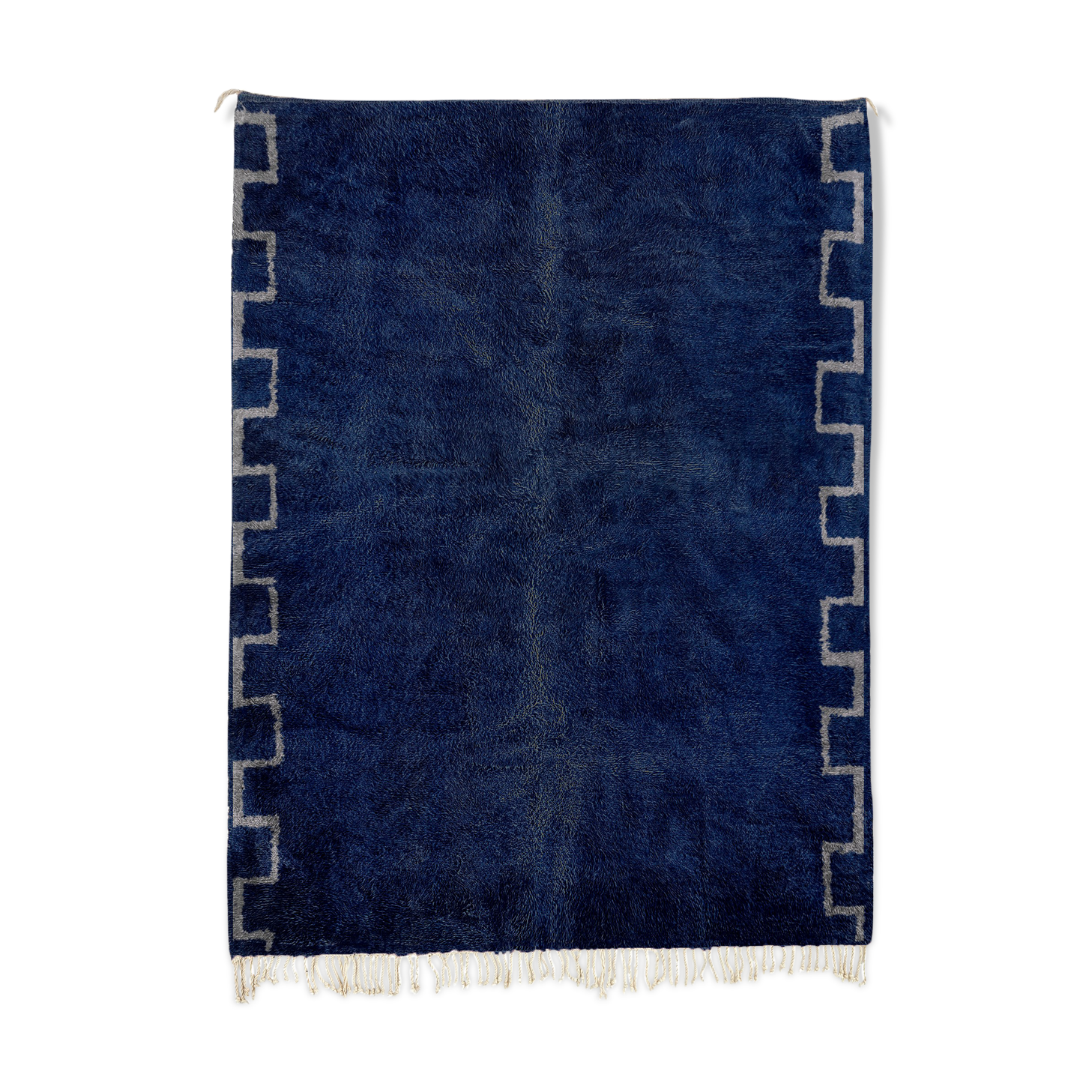 Modern Moroccan dark blue carpet150x240cm