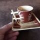 Lot de 4 tasses et soucoupes  Amadeus