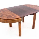 Art Deco round table, Poland, 1940s. After renovation.