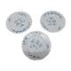 Assiettes arcopal fleurs bleues ancienne vintage lot de 3