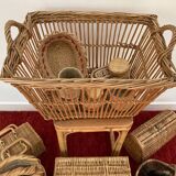 XL rattan trunk basket