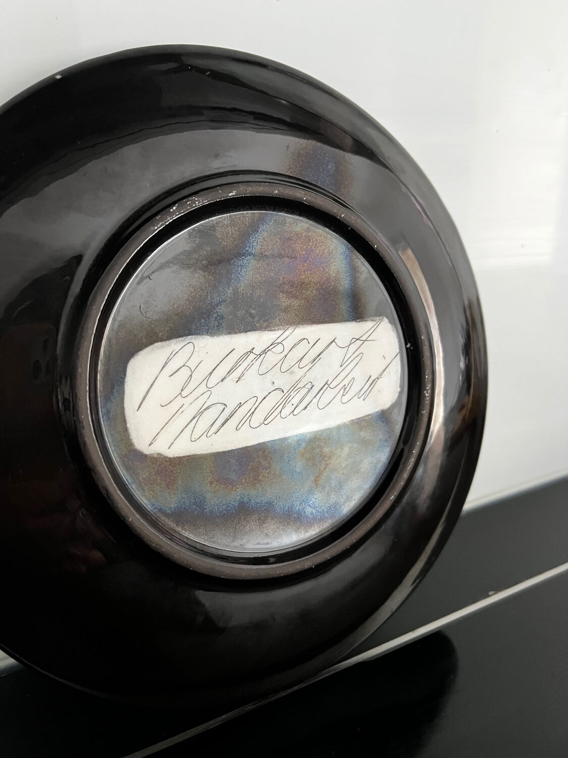 Burkart ceramic wall plate