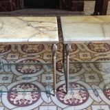 Set of 3 onyx coffee tables