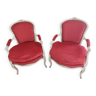 Louis XV style convertible armchairs