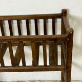 Rustic solid oak crib