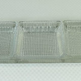 Plateau Günter Kupetz WMF Cromargan en verre et plastique