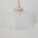 Vintage white murano glass hanging lamp