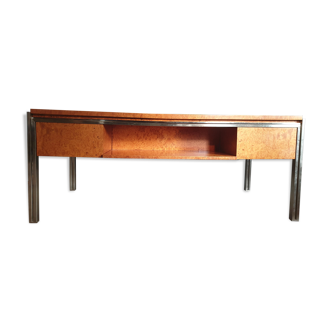 Large desk in burlwood