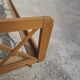 Vintage bed with compass feet from the 1950s