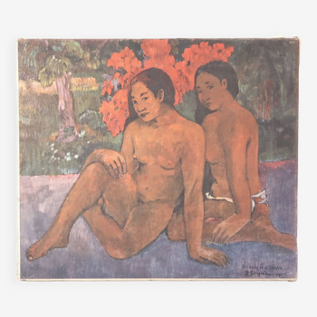 Painting, reproduction by Paul Gauguin