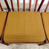 Vintage Scandinavian bench and armchairs for Glostrup 1960