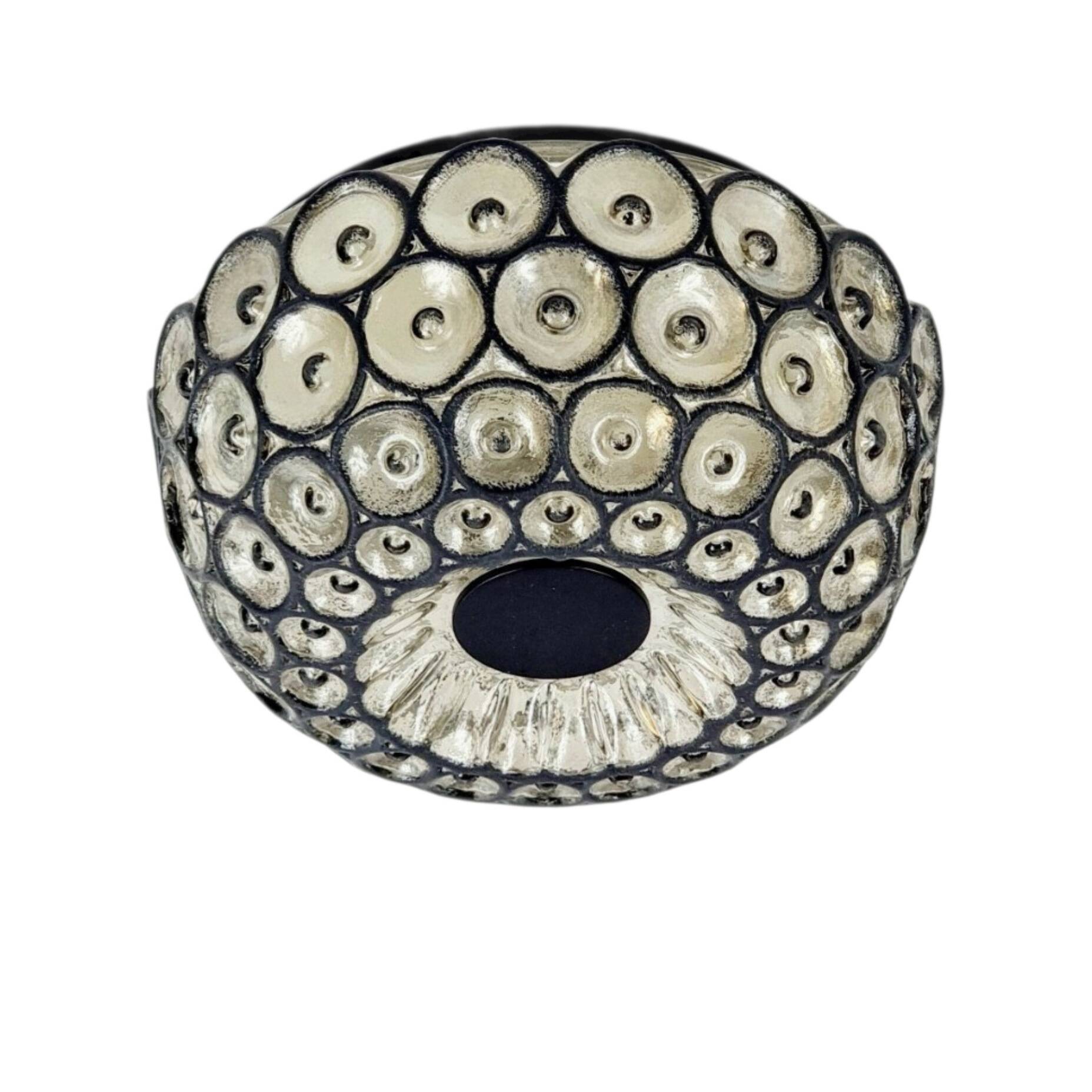 Large Mid-Century Glass Ceiling Light from Limburg, Germany, 1960s