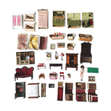 Interior doll's house 70s