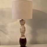 Vintage enameled ceramic lamp
