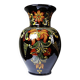 Vintage large vase from the 60s-70s, Hungarian MHV, in hand-painted glazed ceramic.