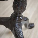 English Walnut Side Table with Tilted Top, 1890s