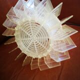 Plexiglas and stainless steel hanging lamp