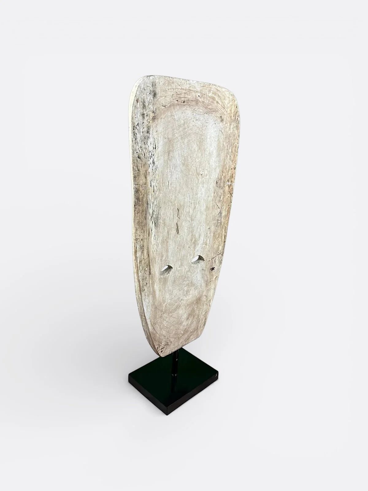 Grande sculpture, Totem artisanale en bois de Suar