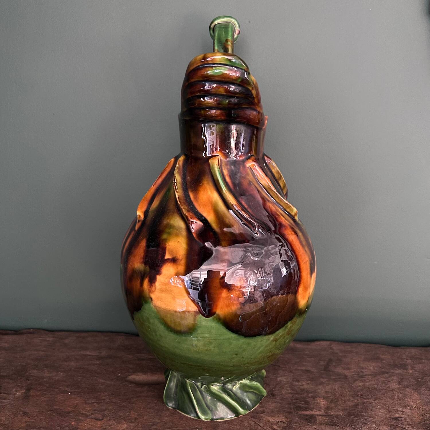 Large Provençal jug signed AC