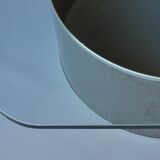 Stainless steel and glass coffee table, 1970s